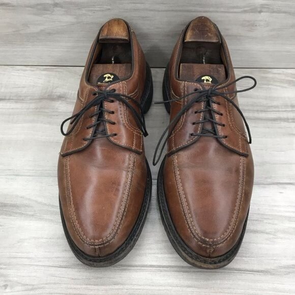 Allen Edmonds Shoes Mens 8.5D Wilbert Brown Leather Derby Oxford main image 4